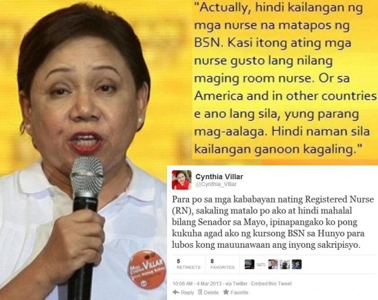 574777 517840754925592 1922528799 n 550x437 Update: Cynthia Villar | Room Nurse