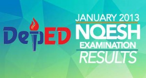 DepEd releases January 2013 NQESH results