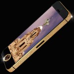 iPhone 5 with gold and diamonds
