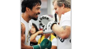 Freddie Roach has guaranteed a knockout on Brandon Rios by Manny Pacquiao